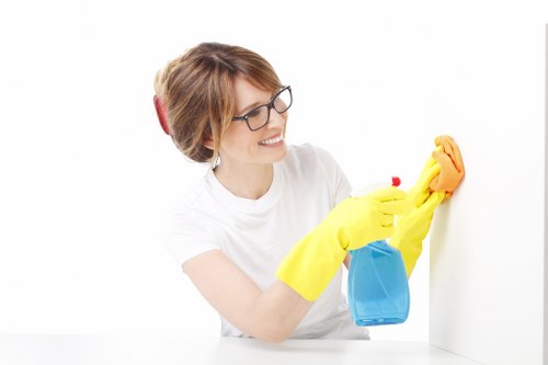 Inspection of cleaned carpet during complaint review
